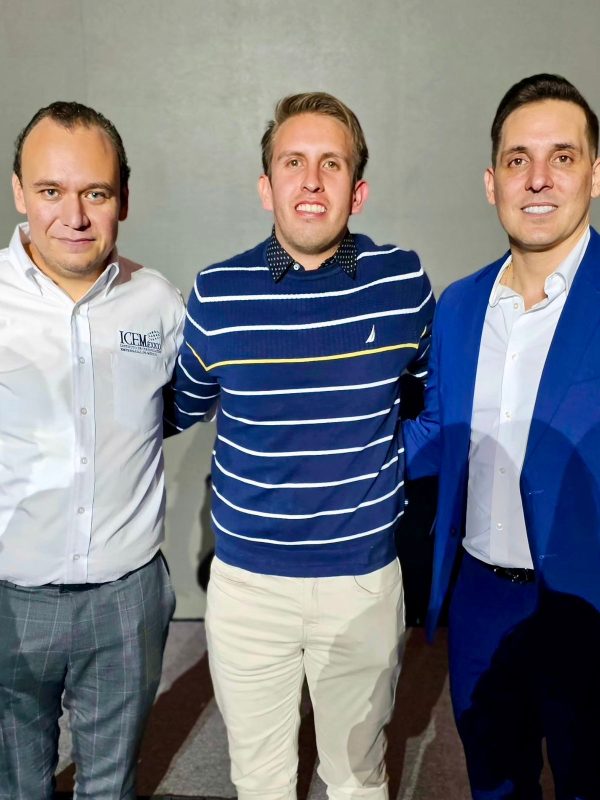 Carlos con christian y mauricio benoist